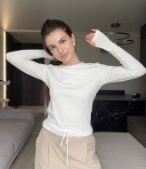 Однотонный лонгслив MIK-4229A190