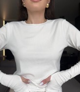 Однотонный лонгслив MIK-4229A190