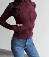 Приталенная кофта с карманами MIK-3124A370