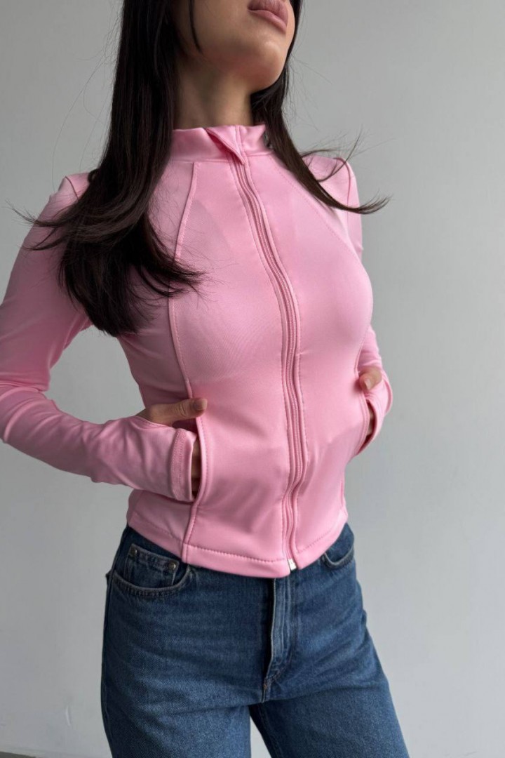 Приталенная кофта с карманами MIK-3124A370