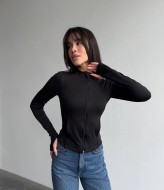 Приталенная кофта с карманами MIK-3124A370