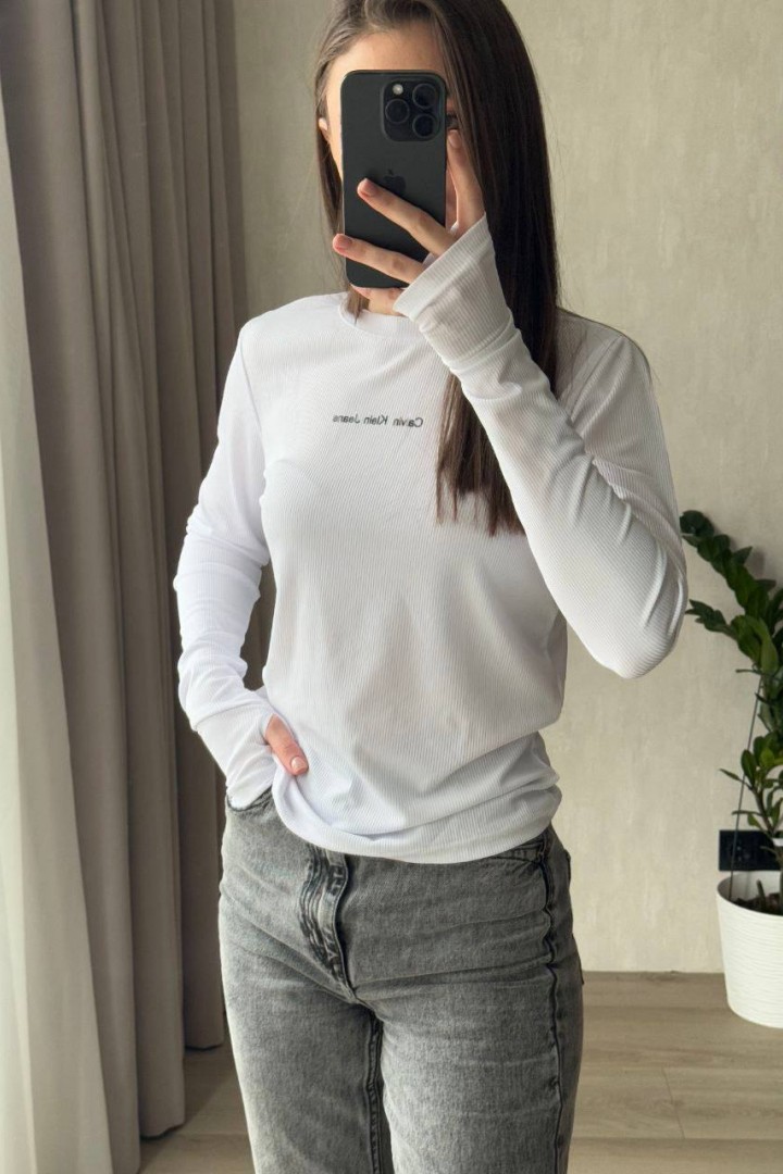 Стильный лонгслив с накатом MIK-4265A230