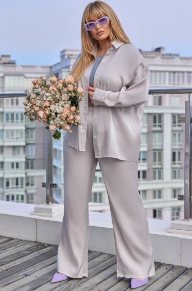 Костюм с широкими штанами и рубашкой VL-933A750