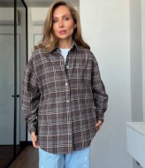 Рубашка с поясом BLO-928A530