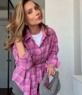 Рубашка с поясом BLO-928A530