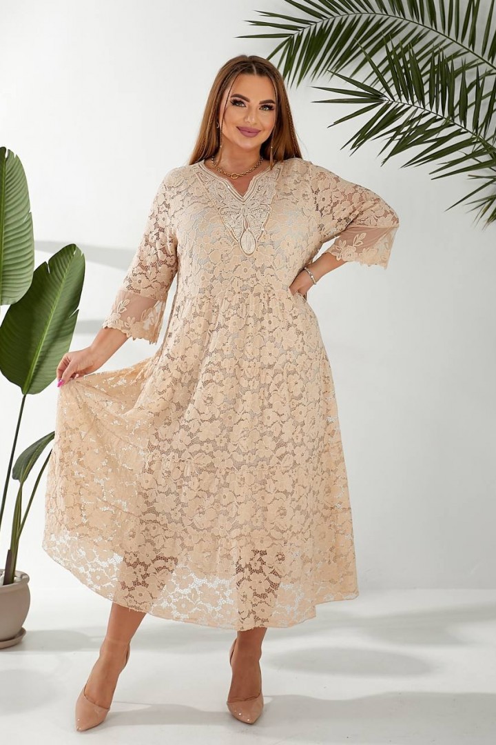 Красивое летнее платье миди  MAX-2021A800