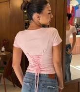 Футболка со шнуровкой SP-408A310