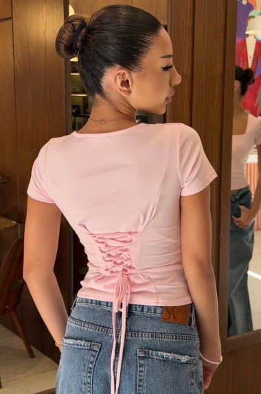 Футболка со шнуровкой SP-408A310