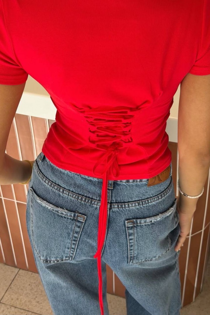 Футболка со шнуровкой SP-408A310