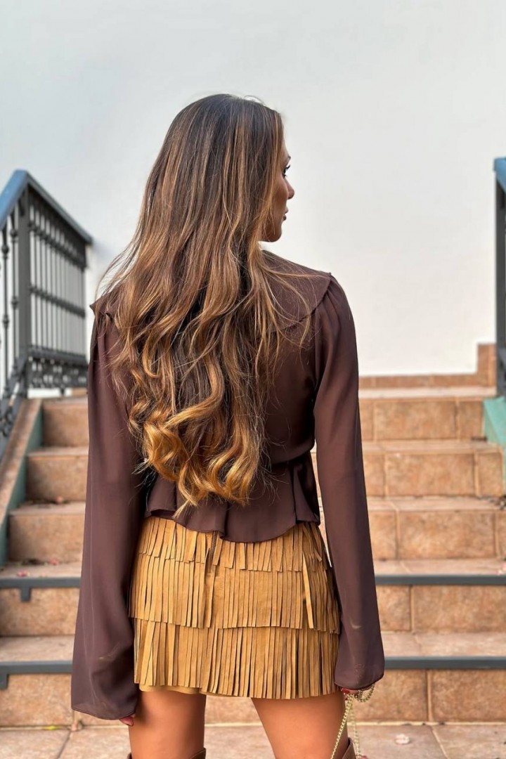 Блузка з воланами BOT-288A359