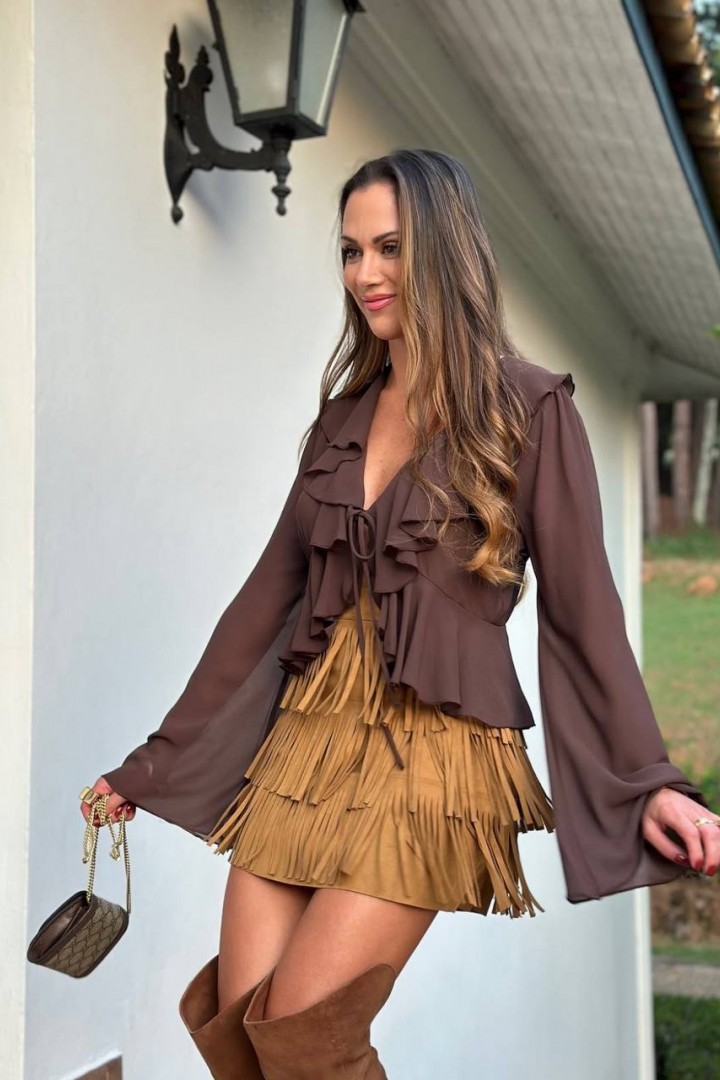 Блузка з воланами BOT-288A359