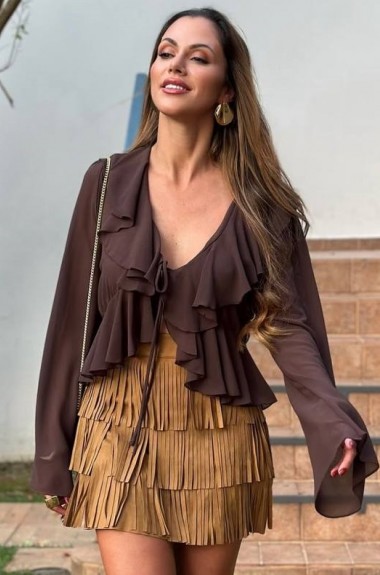 Блузка з воланами BOT-288A359