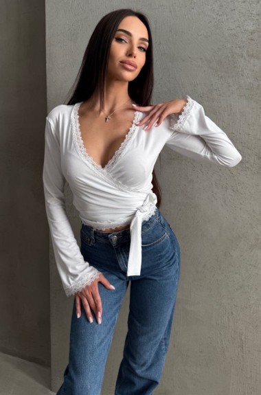 Кофточка на запах JAV-825A380