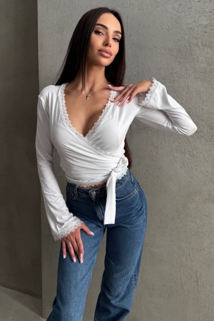 Кофточка на запах JAV-825A380