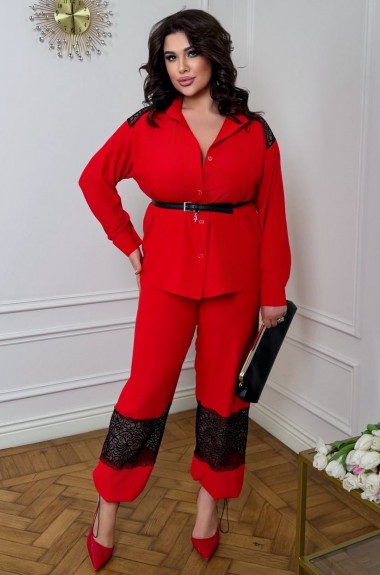 Костюм с кружевными вставками MT-416A900 Костюм с кружевными вставками MT-416A900