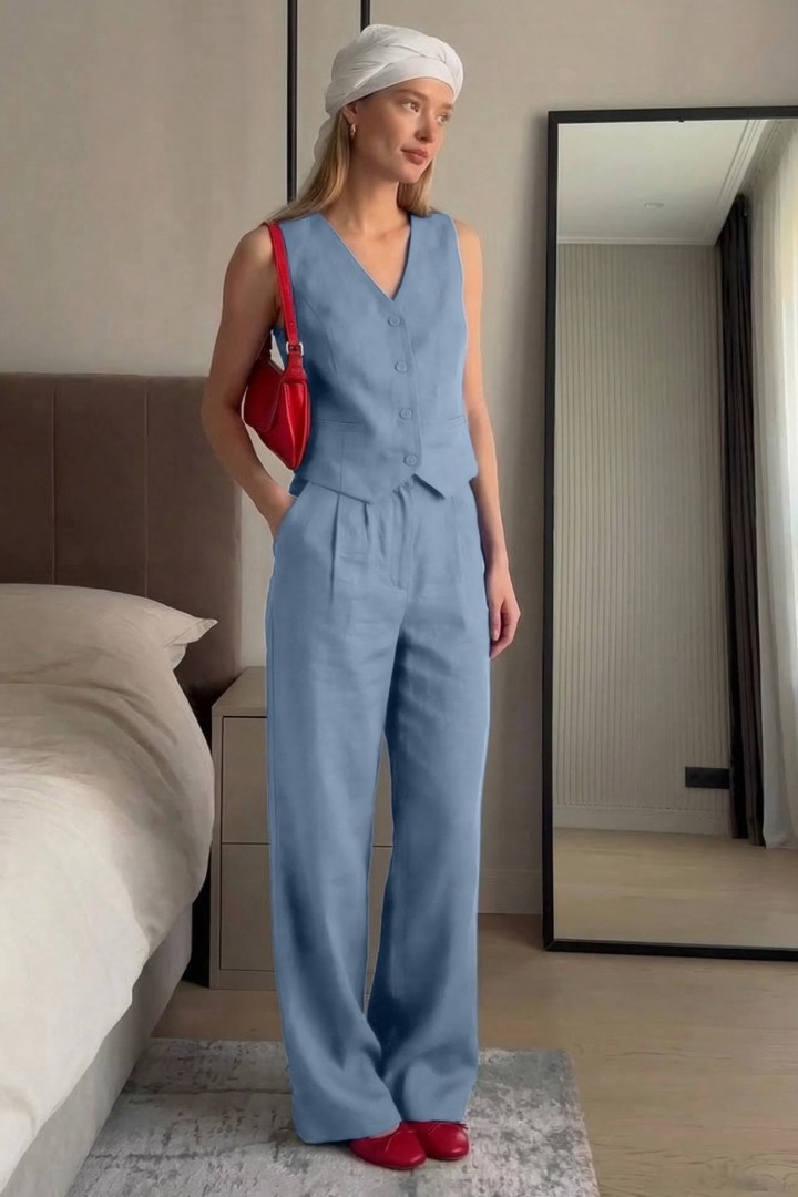 Льняной костюм BLO-859A600