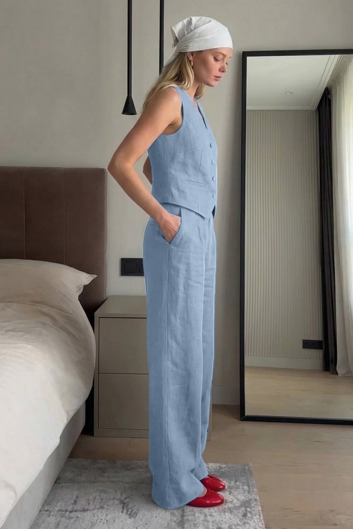 Льняной костюм BLO-859A600