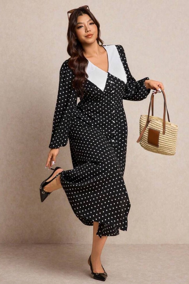 Платье с воротничком NS-233A580