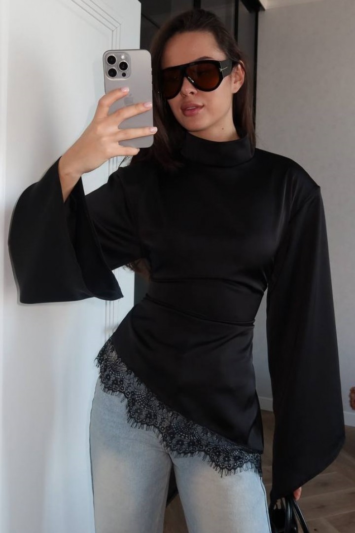 Блуза с кружевом TOR-2618A450