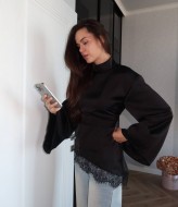 Блуза с кружевом TOR-2618A450