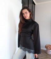 Блуза с кружевом TOR-2618A450