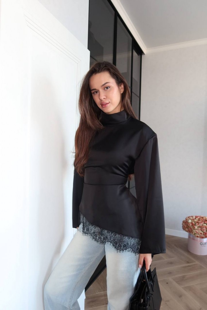 Блуза с кружевом TOR-2618A450