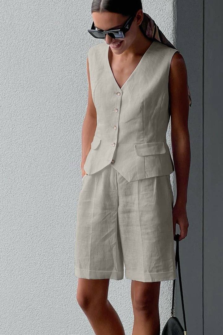 Костюм шорты и жилетка CUR-915A680