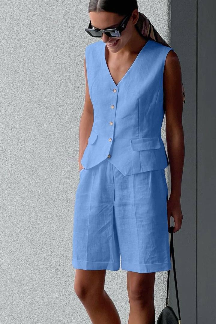 Костюм шорты и жилетка CUR-915A680