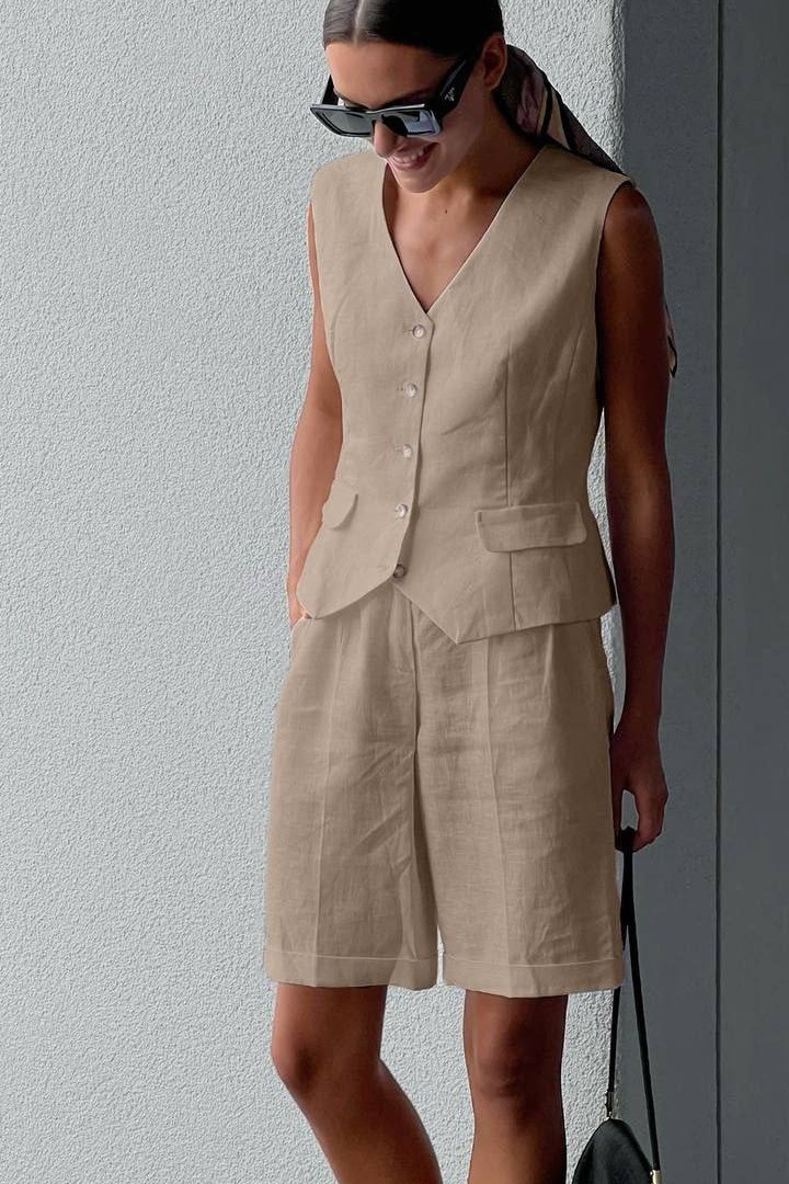 Костюм шорты и жилетка CUR-915A680