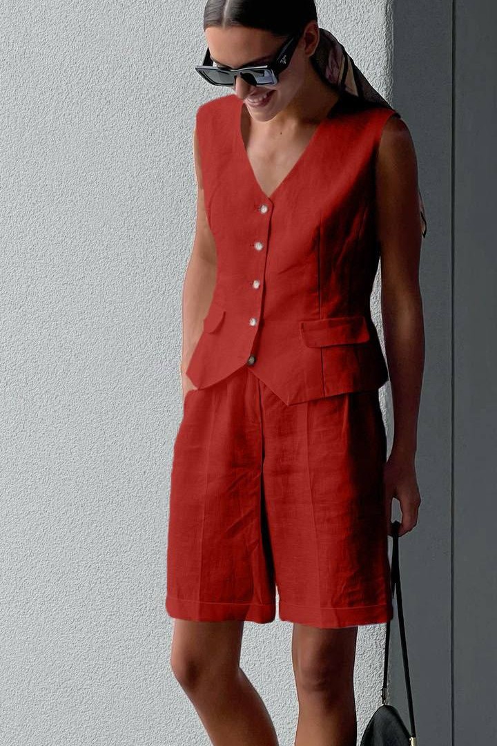 Костюм шорты и жилетка CUR-915A680