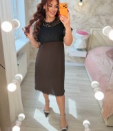 Комбинированное платье MA-N2194A750