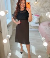 Комбинированное платье MA-N2194A750