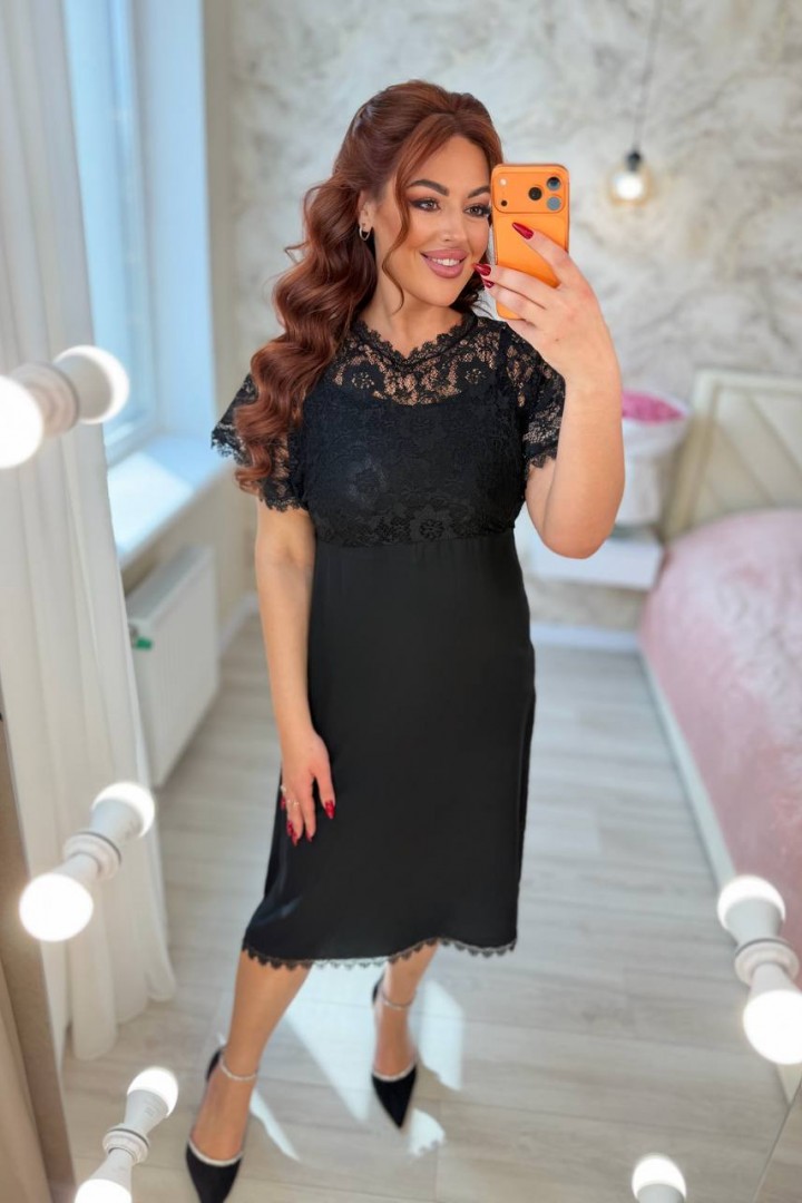 Комбинированное платье MA-N2194A750