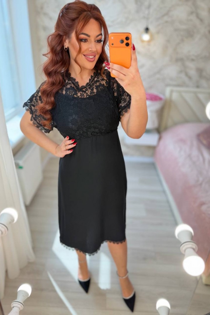 Комбинированное платье MA-N2194A750