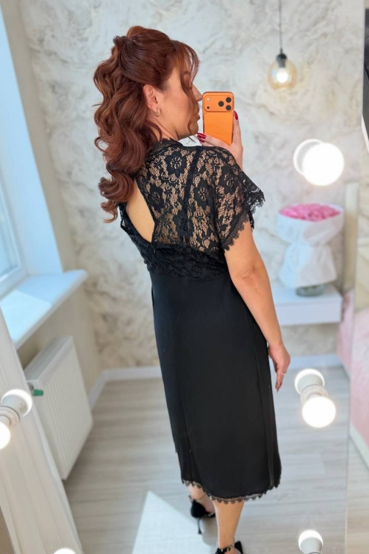 Комбинированное платье MA-N2194A750