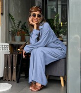 Женский брючный костюм с широкими брюками  IN-912A600