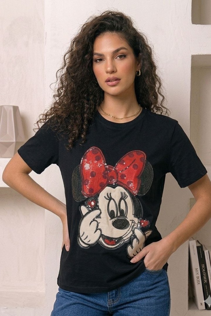Футболка oversize с ярким принтом MIK-2762,2A380