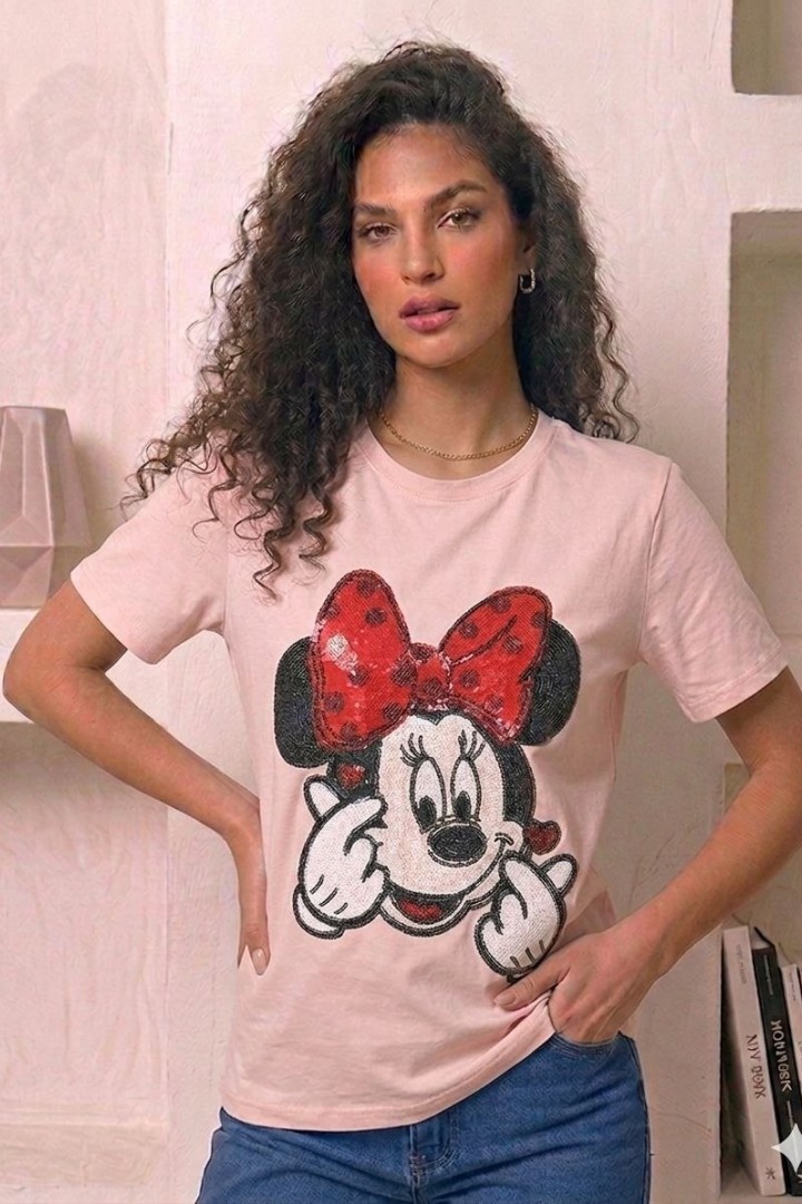 Футболка oversize с ярким принтом MIK-2762,2A380