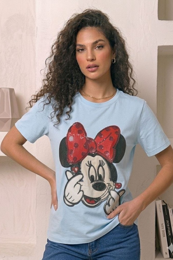 Футболка oversize с ярким принтом MIK-2762,2A380