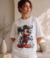 Футболка oversize з яскравим принтом MIK-2762,7A380