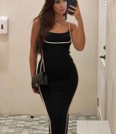 Длинное обтягивающее платье  LK-324A450