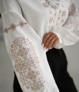 Льняная вышиванка женская KA-7556A700