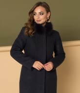 Пальто " Кетти" с натуральным мехом песца YO-2308.5A500