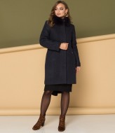 Пальто " Кетти" с натуральным мехом песца YO-2308.5A500