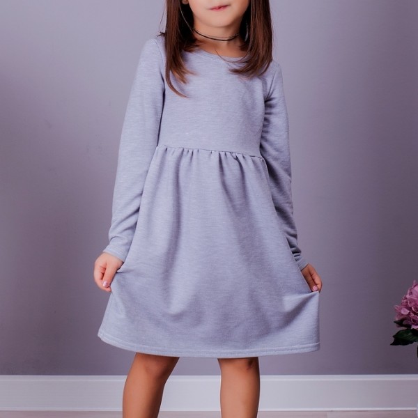 Однотонное детское платье SIM-S2007A10