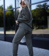 Костюм из замши EST-5494A650