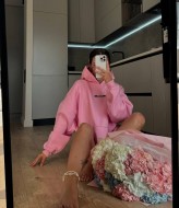 Яскраве oversize худі INNA-582A650 Яскраве oversize худі INNA-582A650