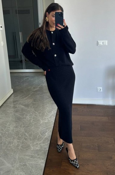 Ангоровый костюм с юбкой  SP-133A660