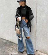 Дубленка из эко кожи  ZL-259A1600 Дубленка из эко кожи  ZL-259A1600