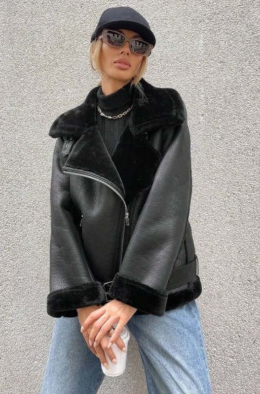 Дубленка из эко кожи  ZL-259A1600